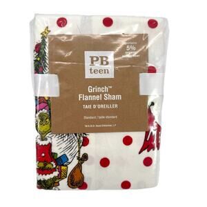 Pottery Barn Teen Dr. Seuss's Grinch Cotton Standard Pillowcase Sham New!